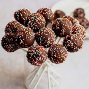 Chocolate covered Cake pop's