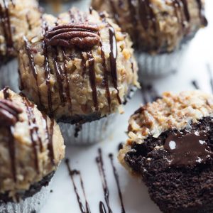 German Chocolate Cupcake